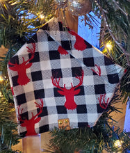 Load image into Gallery viewer, Reindeer Plaid Bandana