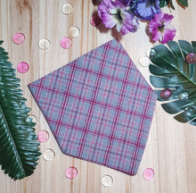 Load image into Gallery viewer, Pink Plaid Bandana