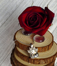 Load image into Gallery viewer, Birthstone Pawprint Charm Necklace