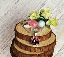 Load image into Gallery viewer, Birthstone Pawprint Charm Necklace