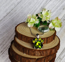 Load image into Gallery viewer, Birthstone Pawprint Charm Necklace