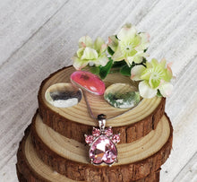 Load image into Gallery viewer, Birthstone Pawprint Charm Necklace