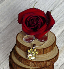 Load image into Gallery viewer, Birthstone Pawprint Charm Necklace