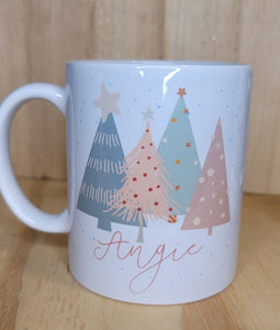Christmas Trees Holiday Mug (12oz)