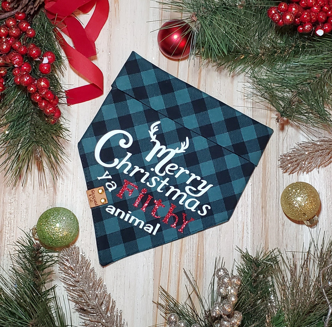 Merry Christmas Filthy Animal Bandana