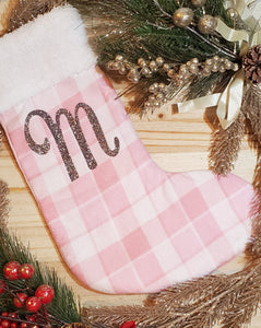 Christmas in Pink Holiday Stocking