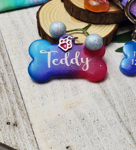 Cotton Candy Pet Id Tag