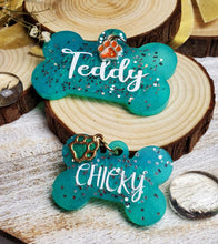 Load image into Gallery viewer, Teal Haze Pet Id Tag
