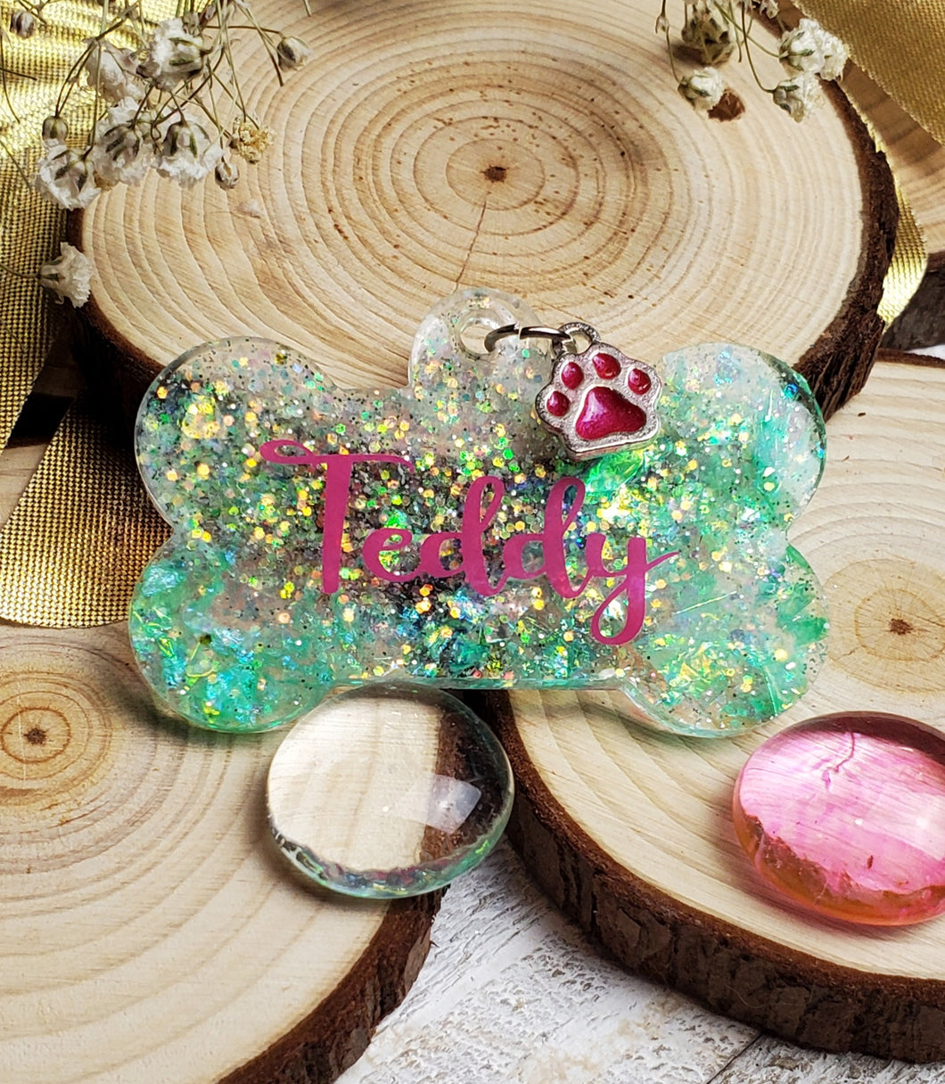 Emerald Pet Id Tag