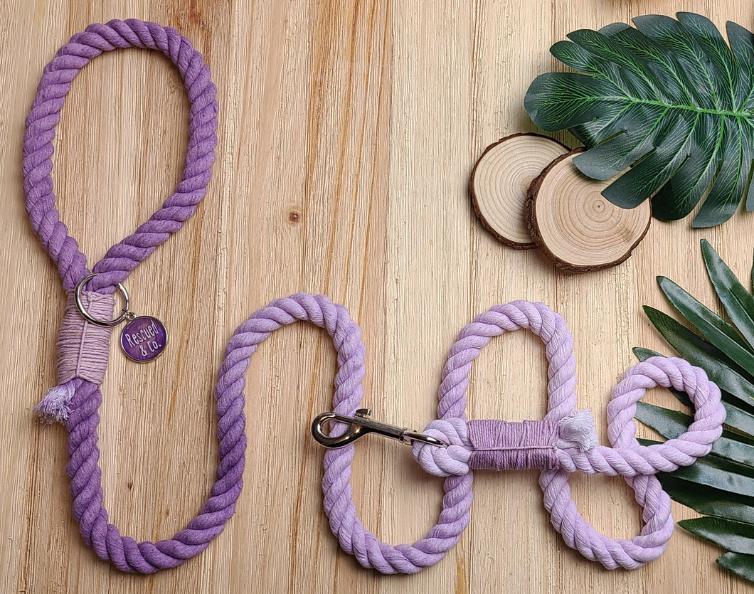 Lavender Love Rope Leash