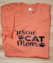 Load image into Gallery viewer, Rescue Cat Mom Tee
